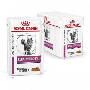ROYAL CANIN VHN CAT RENAL CHICKEN GRAVY konservi kaķiem mērcē 85g